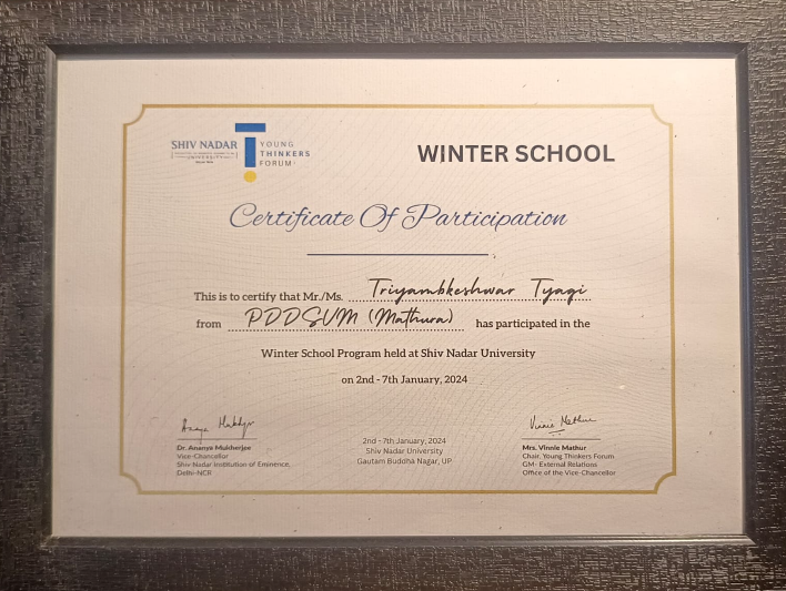 Winter School Program